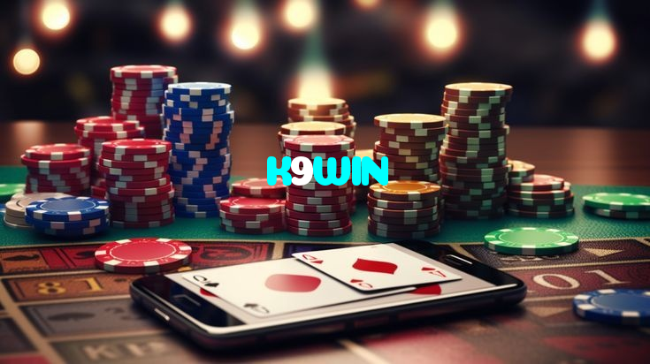K9WIN casino presented on mobile device in Pakistan with slots and live games